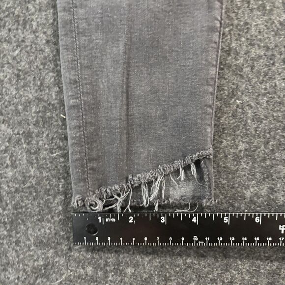 AG Adriano Goldschmied Jeans Womens 27 Black Legging Ankle Super Skinny Raw Hem - Picture 7 of 12